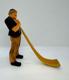 Hand-Carved Traditional Swiss Alphorn Player