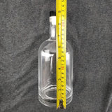 750mL Glass Spirit Bottle with Black Synthetic Cork Lid