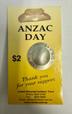 Anzac Day "Tin Hat" Lest We Forget Pin
