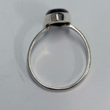 Sterling Silver Blue Goldstone Ring