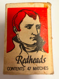 5 Redheads Match Boxes (2x Brymay, 3x Bryant & May)
