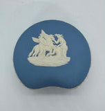 Wedgwood Blue Jasperware Kidney Shape Trinket Box