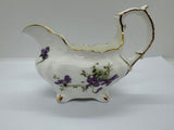 Hammersley Victorian Violets From England's Countryside Creamer and Sugar Bowl Set