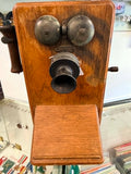 Antique British Eriosson Magneto Wall Telephone
