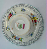 Shelley Fine Bone China Trio Tea Set "Crochet Pattern"