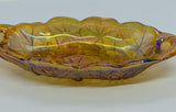 VIntage Indiana Stlye Glass Carnival Glass Relish Tray