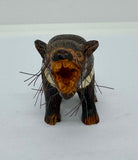 Wooden Hand-Carved Tasmanian Devil