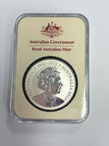 2023  1 Ounce Silver Mob of Thirty $1 "C" Mintmark Fine Silver Frosted Uncirculated Coin