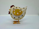 Painted Metal Hen