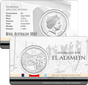 2015 Australia at War El Alamein 50 Cent