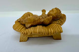 Hand-carved Wooden Figurine of Baby Jesus