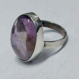 Sterling Silver Polished Oval Cabochon Ametrine Ring