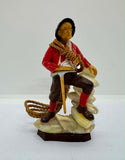 Vintage Itakian Resin Mountaineer figurine