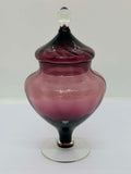 Vintage Purple Glass Apothecary Jar
