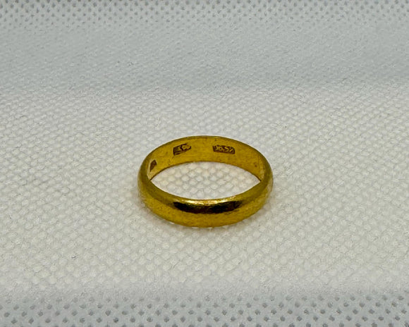 22ct Yellow Gold Wedder