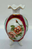 Hand Painted Footed Vase