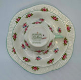 Shelley Fine Bone China Trio Tea Set "Rosebud"