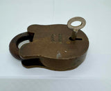 Jacksons Four Lever Brass Padlock