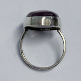 Sterling Silver Polished Oval Cabochon Ametrine Ring