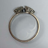 18ct White Gold Diamond Ring Vintage