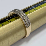 9ct Yellow Gold Multi Row Channel Set Diamond Ring
