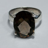 Sterling Silver Smokey Quartz Ring