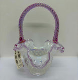 Fenton Hobnail Art Glass Basket