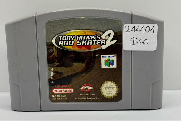 Nintendo 64 Game Tony Hawk's Pro Skater 2