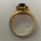 9ct Yellow Gold Garnet Ring