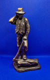 Bronze Sculpture "The Shingle Cutter" By Anna B. Holan