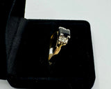 18ct Yellow Gold Sapphire and Diamond Ring