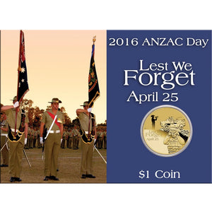 2016 Anzac Day Lest We Forget April 25 1 Dollar