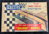 Tri-ang Scalextric Model Motor Racing Cars and Tracks With Grande Bridge