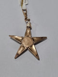 Masonic 9ct & Silver Pyramid/Star Pendant