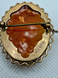 9ct Yellow Gold Cameo Brooch