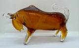 Vintage Murano Style Glass Bull