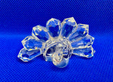 Vintage Iris Arc Crystal Peacock Crystal Figurine