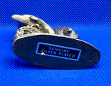 Silver Plated Pewter Dolphin Figurine