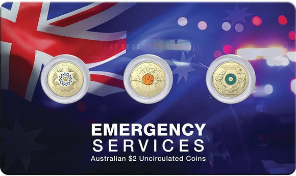 Emergency Services Australian $2 Uncirculated Coins