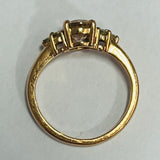 9ct Rose Gold Morganite and Diamond Ring