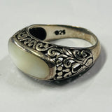 Sterling Silver Mother of Pearl Ring