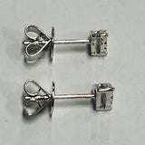 Platinum Diamond Tear Drop Earrings with Valuation