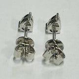 Platinum Diamond Tear Drop Earrings with Valuation
