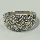 9ct White Gold Diamond Ring