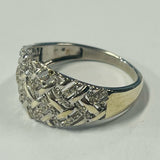 9ct White Gold Diamond Ring