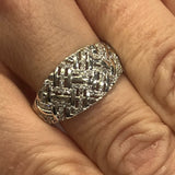 9ct White Gold Diamond Ring