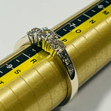 18ct White Gold Diamond Trilogy Ring