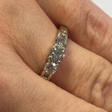 18ct White Gold Diamond Trilogy Ring