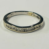 18ct White Gold Diamond Channel Set Ring MHJ