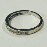 18ct White Gold Diamond Channel Set Ring MHJ